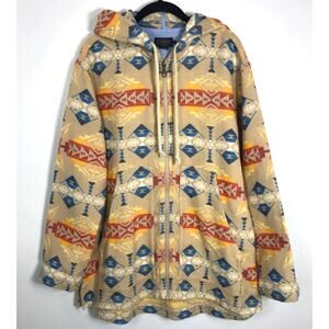 Pendleton Womens Aztec Patterned Hooded Jacket